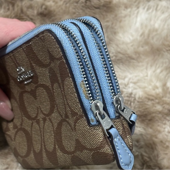 COACH Double Zip Wristlet Wallet - Picture 7 of 10